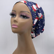 Load image into Gallery viewer, Niceroy Satin LinedChristmas Surgical SCRUB CAP green red black Europe style nursing caps fabric and .
