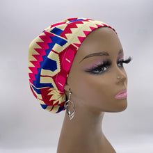 Load image into Gallery viewer, Niceroy surgical SCRUB HAT CAP, Pink Blue Europe Euro style nursing caps, healthcare hats protective hair covers, nurse gift.
