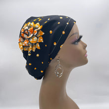 Load image into Gallery viewer, Niceroy surgical SCRUB HAT CAP, Black Yellow Orange Europe Euro style nursing caps, healthcare hats protective hair covers, nurse gift.