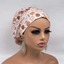 Load image into Gallery viewer, Niceroy Satin Lined labor and delivery surgical SCRUB HAT CAP, Europe style nursing caps  Cotton fabric and  bonnet chemo hat