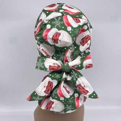 Ponytail Scrub Cap – Satin Lined Adjustable Hair Cover for Long Hair Protection