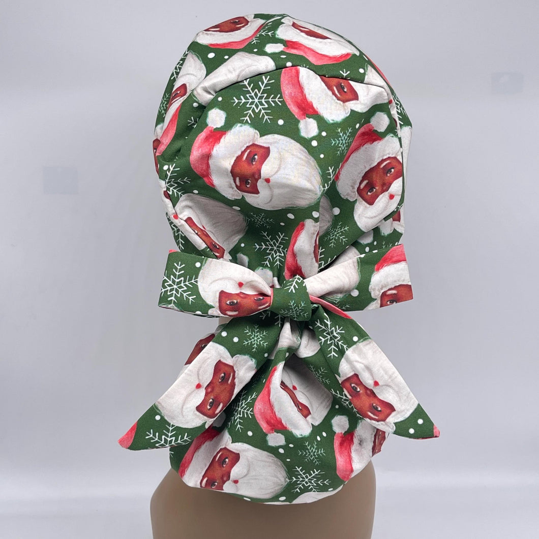 Ponytail Scrub Cap – Satin Lined Adjustable Hair Cover for Long Hair Protection