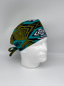 Niceroy unisex surgical pixie SCRUB HAT Cap, nursing caps made with cotton fabric and satin lining option African print men scrub cap