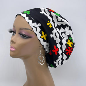 Niceroy Surgical SCRUB CAP white green red yellow black Ankara Europe style nursing caps African print fabric and satin lining option.