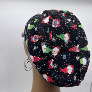 Niceroy Satin LinedChristmas Elf Surgical SCRUB CAP green red black Europe style nursing caps fabric and .