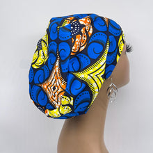 Load image into Gallery viewer, Surgical Scrub Cap - Adjustable African Print Cotton Nursing Hat