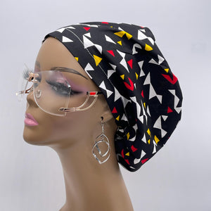 Niceroy SCRUB HAT CAP, Black yellow Red White Europe Euro style nursing caps, healthcare hats protective hair covers, nurse gift.