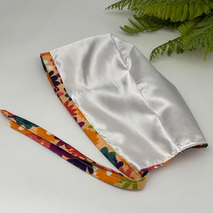 Niceroy Reversible MEN unisex pixie surgical SCRUB HAT Cap, nursing caps, tie back cap, satin lining option cotton print men scrub cap