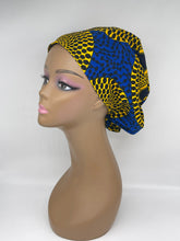 Load image into Gallery viewer, Niceroy surgical SCRUB HAT CAP,  Ankara Europe style nursing caps made with African print fabric and satin lining option
