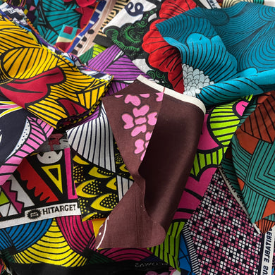 Niceroy African print Ankara scrap Fabric Grab Bag