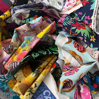 Niceroy cotton print scrap fabrics fun pack