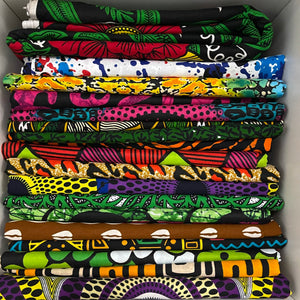 Ankara fabric mystery box of 6 one yard pieces