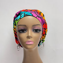 Load image into Gallery viewer, Niceroy Satin Lined Surgical SCRUB CAP green pink black blue purple Europe style nursing caps cotton fabric and .