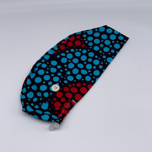 Unisex Europe No Satin SMALL surgical SCRUB HAT Cap with sweat red blue black nursing caps, Ankara African cotton print hat