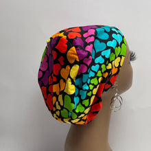Load image into Gallery viewer, Niceroy Satin Lined Surgical SCRUB CAP green pink black blue purple Europe style nursing caps cotton fabric and .