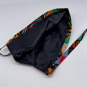 Multicolored unisex pixie Men surgical SCRUB HAT CAP, nursing caps, tie back cap, satin lining option African print men scrub cap