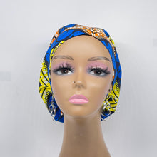 Load image into Gallery viewer, Surgical Scrub Cap - Adjustable African Print Cotton Nursing Hat