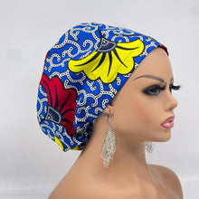 Load image into Gallery viewer, Surgical Scrub Cap - Adjustable African Print Cotton Nursing Hat