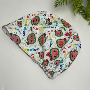Niceroy Surgical SCRUB CAP coco melon cotton fabric Europe style nursing caps cotton fabric and satin lining option.