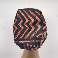 Load image into Gallery viewer, African Print Scrub Cap – Satin Lined Adjustable Cotton Nursing Hat