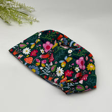 Load image into Gallery viewer, Niceroy Satin LinedSurgical SCRUB HAT CAP,  Europe style mushroom daisy flowers cotton print fabric Euro hat multicolored floral .