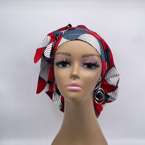 Ponytail hat PONY SCRUB CAP, white red gray surgical scrub hat nursing caps and satin lining option for locs, braid, long hair