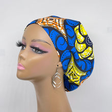 Load image into Gallery viewer, Surgical Scrub Cap - Adjustable African Print Cotton Nursing Hat