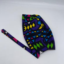 Load image into Gallery viewer, Niceroy unisex pixie Men surgical SCRUB HAT CAP, nursing caps, tie back cap, satin lining option African print men scrub cap