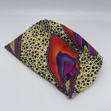 Load image into Gallery viewer, Niceroy Satin Lined Surgical SCRUB CAP orange black cream purple Ankara Europe style nursing caps African print fabric and .