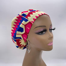 Load image into Gallery viewer, Niceroy surgical SCRUB HAT CAP, Pink Blue Europe Euro style nursing caps, healthcare hats protective hair covers, nurse gift.