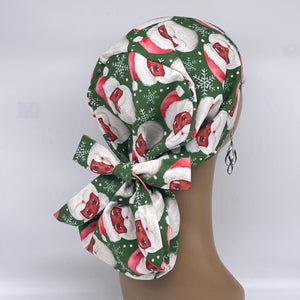 Ponytail Scrub Cap – Satin Lined Adjustable Hair Cover for Long Hair Protection