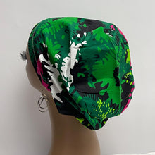 Load image into Gallery viewer, Niceroy Satin Lined Surgical SCRUB CAP green pink black white Europe style nursing caps cotton fabric and .