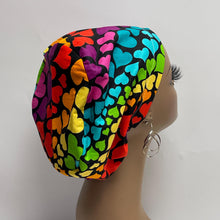 Load image into Gallery viewer, Niceroy Satin Lined Surgical SCRUB CAP green pink black blue purple Europe style nursing caps cotton fabric and .