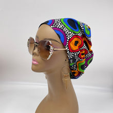 Load image into Gallery viewer, Niceroy Satin Lined surgical SCRUB HAT CAP,  Ankara Europe style nursing caps multicolored African print fabric and .