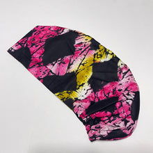 Load image into Gallery viewer, Niceroy Surgical SCRUB CAP pink yellow black Europe style nursing caps African print fabric and satin lining option.