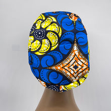 Load image into Gallery viewer, Surgical Scrub Cap - Adjustable African Print Cotton Nursing Hat