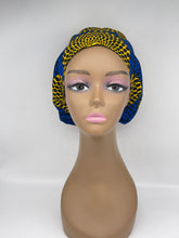 Load image into Gallery viewer, Niceroy surgical SCRUB HAT CAP,  Ankara Europe style nursing caps made with African print fabric and satin lining option