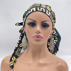 2XL JUMBO PONY Scrub Cap, Black green cream surgical nursing hat and satin lining option for Extra long/thick Hair/Locs