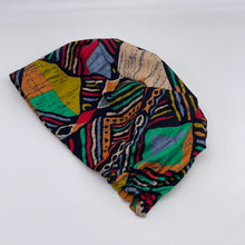 Load image into Gallery viewer, Niceroy Satin Lined Surgical SCRUB CAP Geometric Ankara Europe style nursing caps African print fabric and .