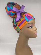 Load image into Gallery viewer, Niceroy Satin Lined Ponytail HIGH BUN scrub cap,  scrub caps, scrub cap for women, surgical cap, nurse scrub cap, Ankara, Kente