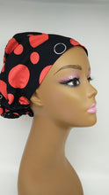 Load image into Gallery viewer, Niceroy surgical SCRUB HAT CAP,  Ankara Europe style nursing caps made with Poly cotton African fabric and satin lining option
