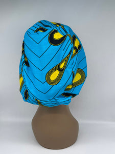 Niceroy surgical SCRUB HAT CAP,  Ankara Europe style nursing caps made with African fabric and satin lining option African Print