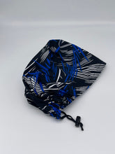 Load image into Gallery viewer, Niceroy surgical SCRUB HAT CAP,  Ankara Europe style nursing caps white, royal blue, black African print fabric and satin lining option