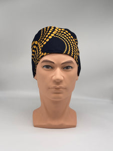 Niceroy MEN unisex surgical tie back SCRUB HAT Cap, nursing caps made with cotton fabric and satin lining option African print men scrub cap