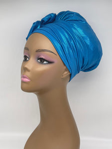 Niceroy Multipurpose Turban Hat Cap, Easy to wear sparkly stretchy fabric turban Hat