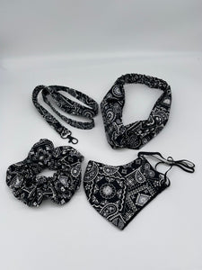 Niceroy Cotton headband, Mask, lanyard and scrunchies gift set, gift for a friend, for her, for mom