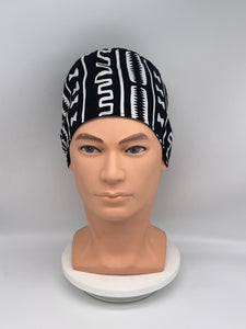 Niceroy unisex surgical tie back SCRUB HAT CAP, nursing caps made with cotton fabric and satin lining option African print men scrub cap