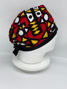 Niceroy MEN unisex surgical tie back SCRUB HAT Cap, nursing caps made with cotton fabric and satin lining option African print men scrub cap