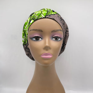 Niceroy surgical SCRUB HAT CAP,  Ankara Europe style nursing caps black blue pink African print fabric and satin lining option