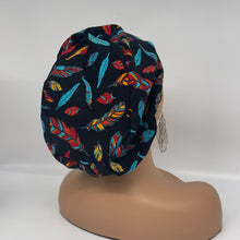 Load image into Gallery viewer, Niceroy surgical SCRUB HAT CAP, Europe style nursing caps made with feathers Cotton fabric and satin lining option bonnet chemo hat